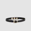 Chocker ze skórzaną klamrą