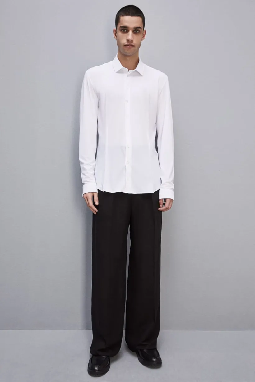Dżersejowa koszula slim fit