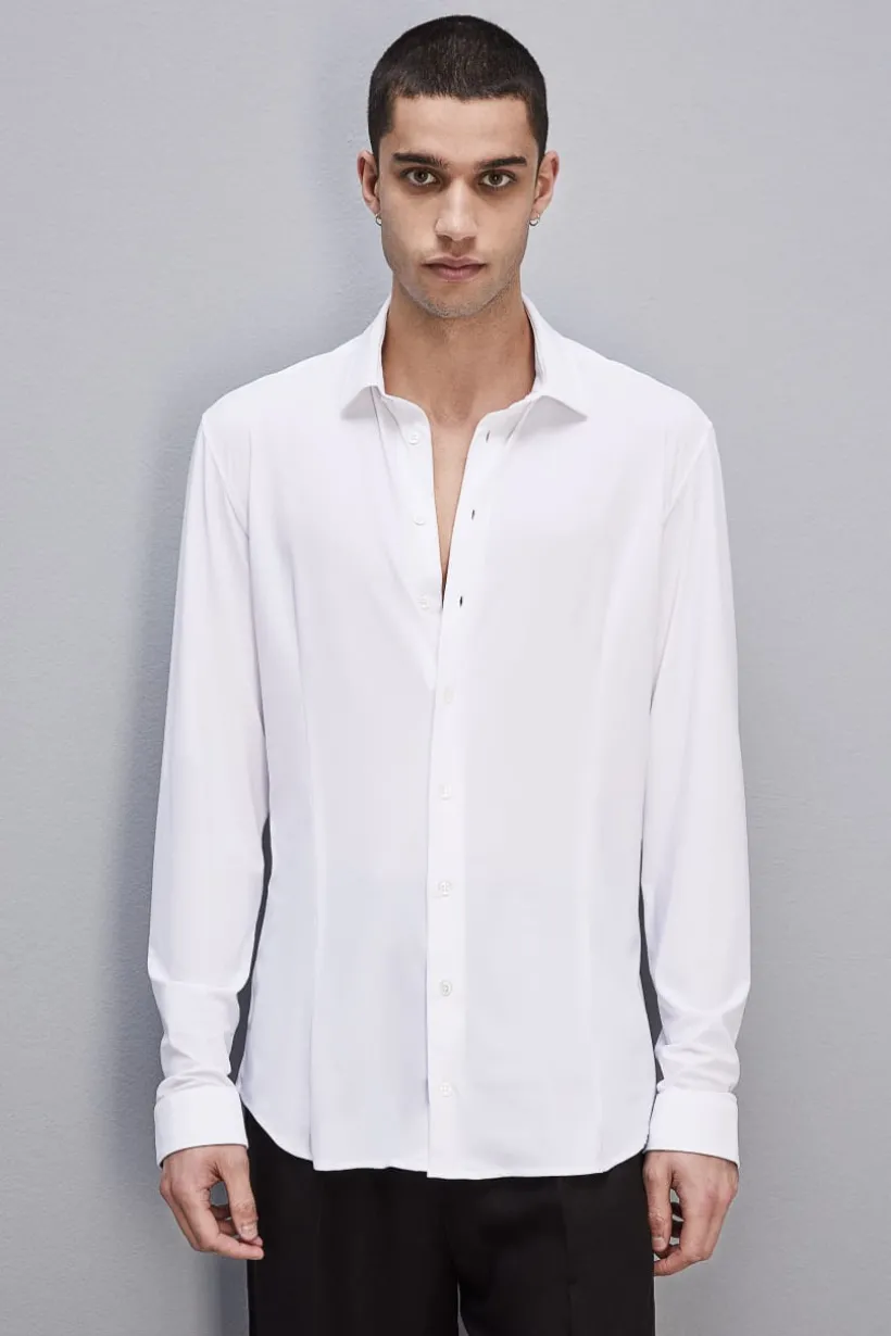 Dżersejowa koszula slim fit