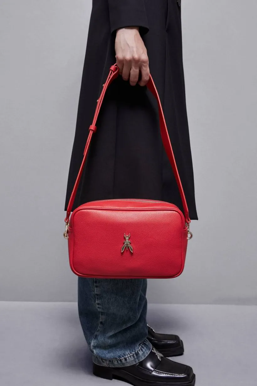 Fly skórzana torba typu Camera bag z łańcuszkiem