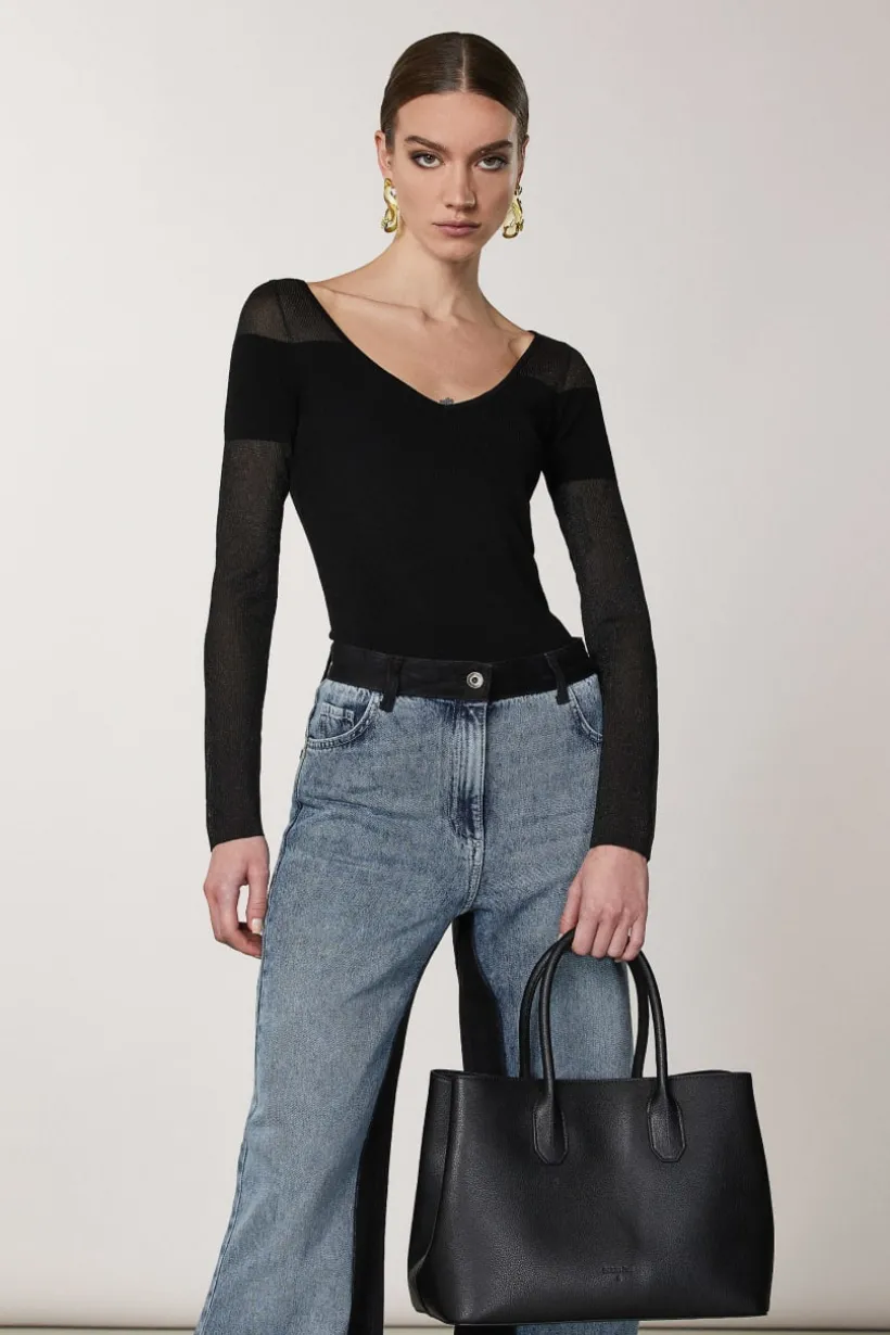 Fly Skórzana torebka typu shopper na ramię