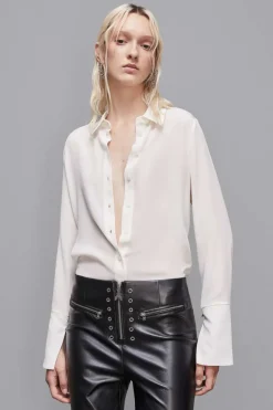 Koszula z jedwabnej krepy regular fit
