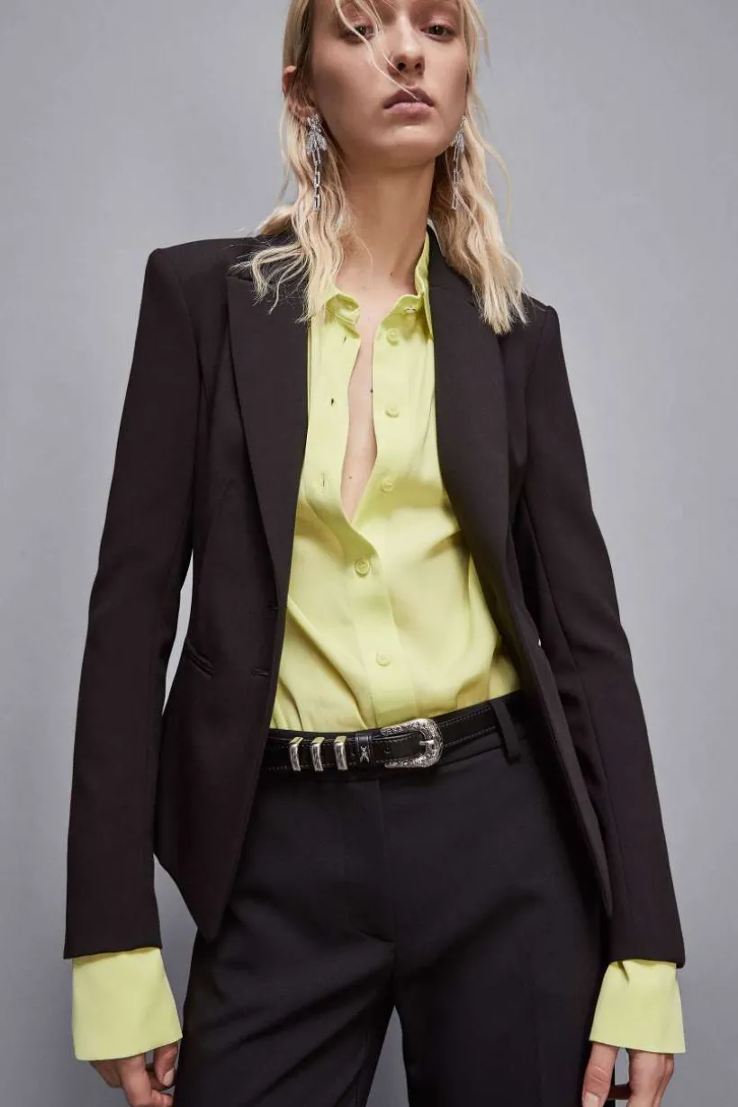 Marynarka slim fit z diagonalu