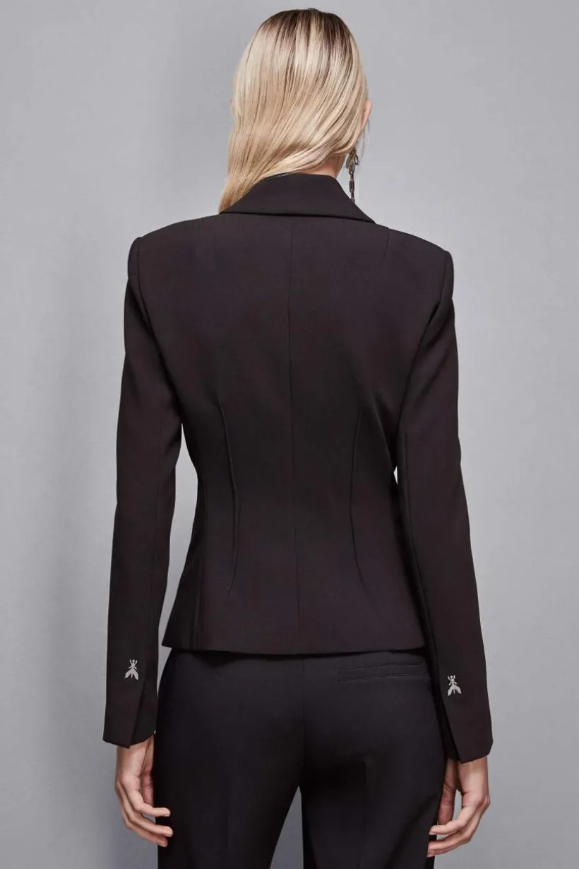 Marynarka slim fit z diagonalu