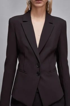 Marynarka slim fit z diagonalu