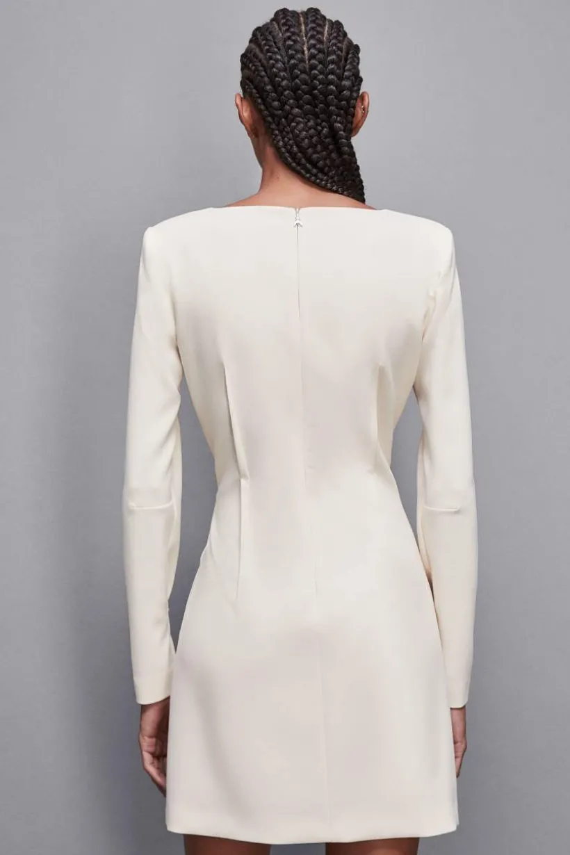 Mini sukienka slim fit z diagonalu