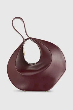 Skórzana bangle bag na ramię