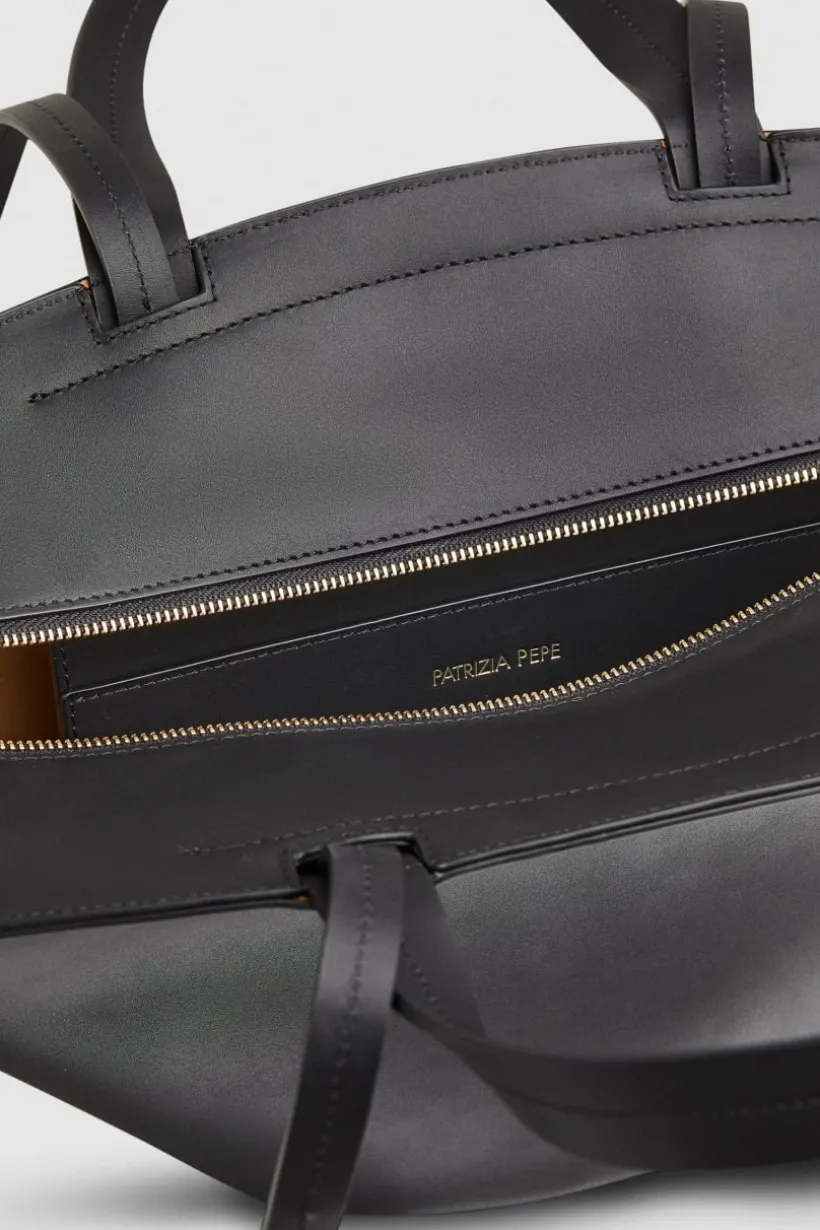 Skórzana torba typu shopper z uchwytami