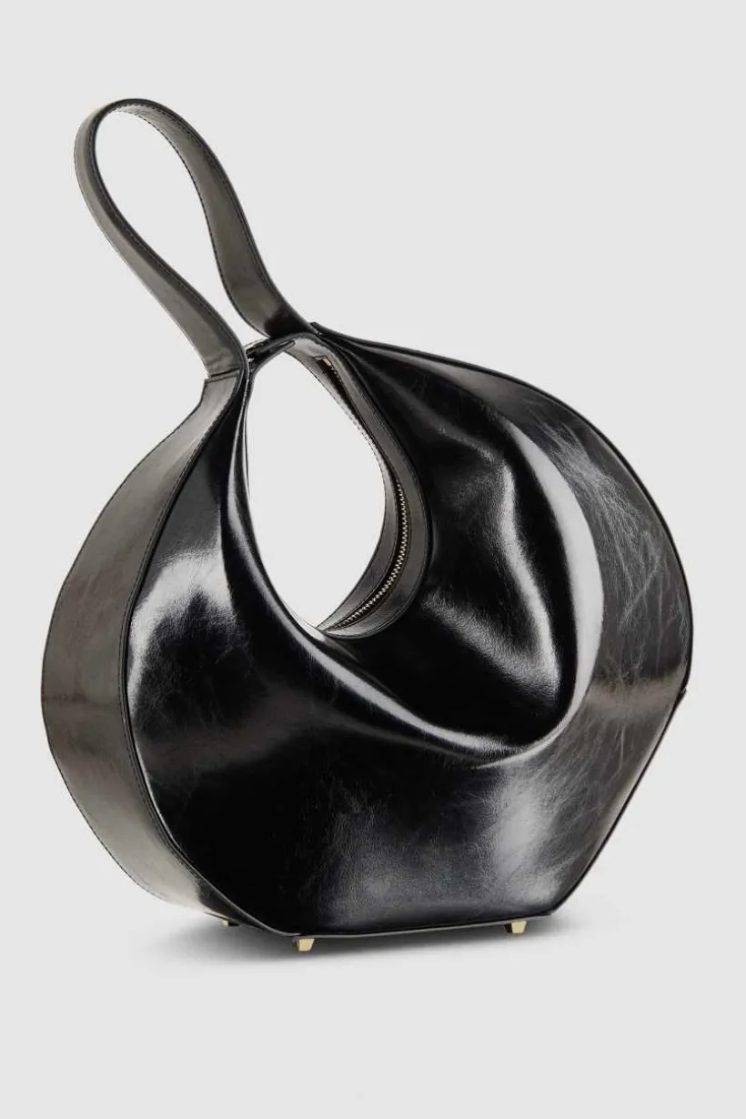 Skórzana torebka do ręki Bangle Bag z suwakiem
