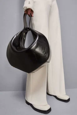 Skórzana torebka do ręki Bangle Bag z suwakiem