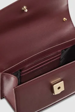 Skórzana torebka na ramię Fly Bamby ze skórzanymi uchwytami