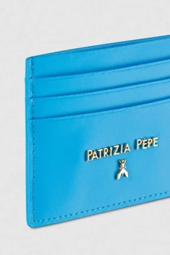 Skórzany portfel na karty kredytowe z gładkiej skóry