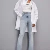 Spodnie slim z niebieskiego denimu