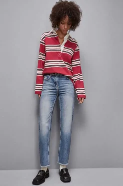 Spodnie slim z niebieskiego denimu