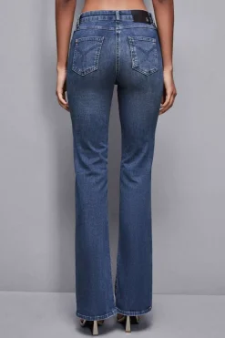 Spodnie slim z niebieskiego denimu