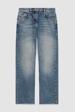 Spodnie slim z niebieskiego denimu