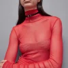 Sweter z wysokim kołnierzem slim fit