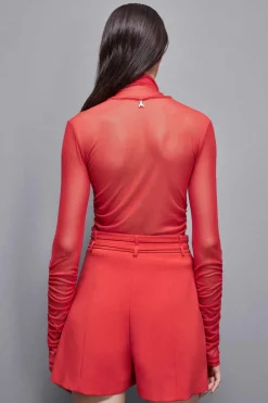 Sweter z wysokim kołnierzem slim fit