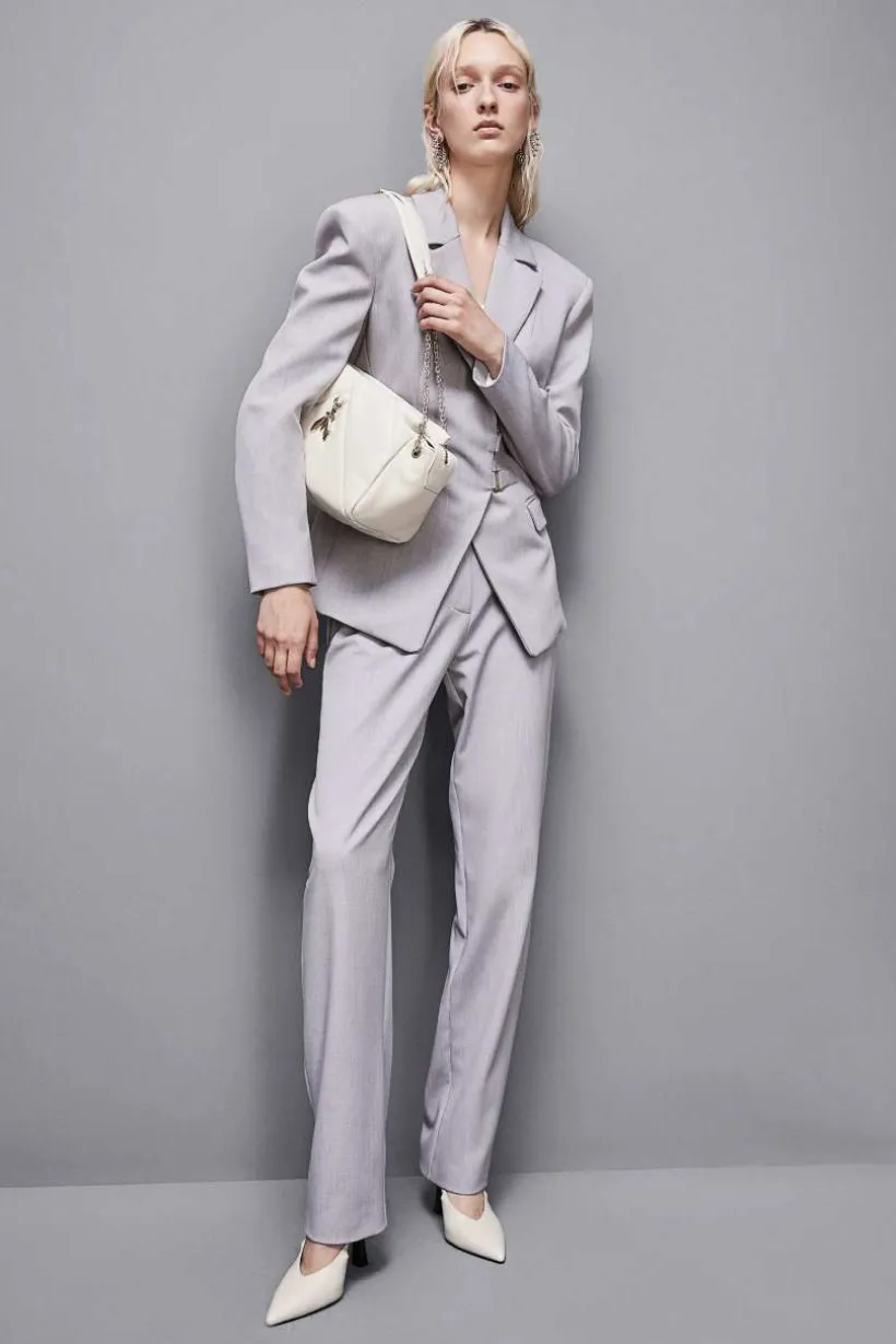 Torba na ramię z pikowanej skóry