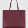 Torba typu shopper z międlonej skóry
