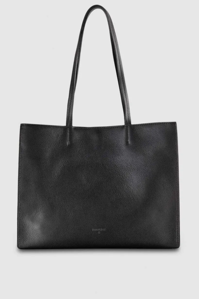 Torba typu shopper z międlonej skóry