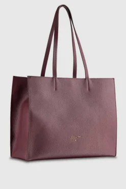 Torba typu shopper z międlonej skóry