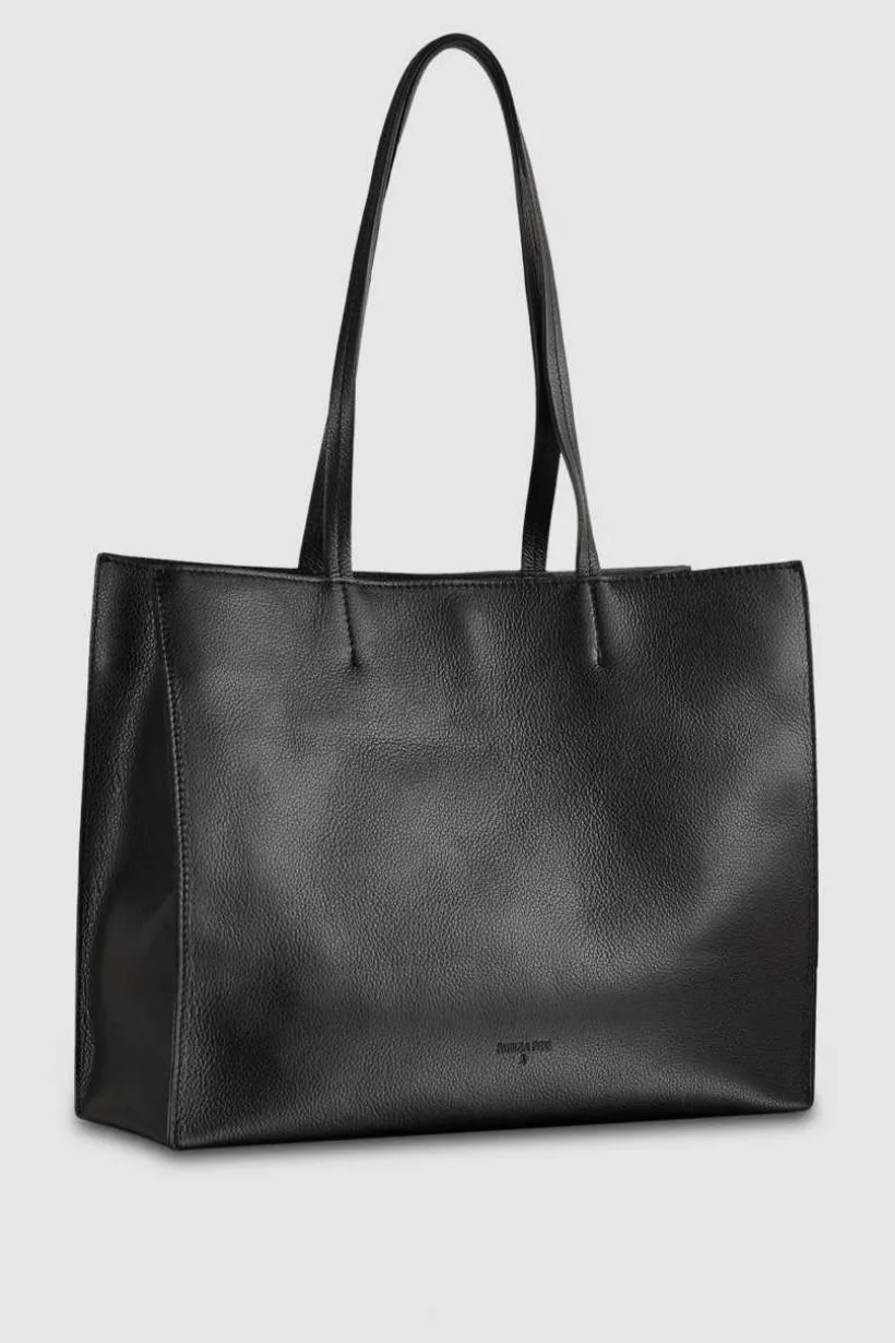 Torba typu shopper z międlonej skóry