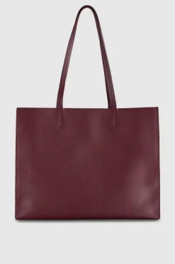 Torba typu shopper z międlonej skóry