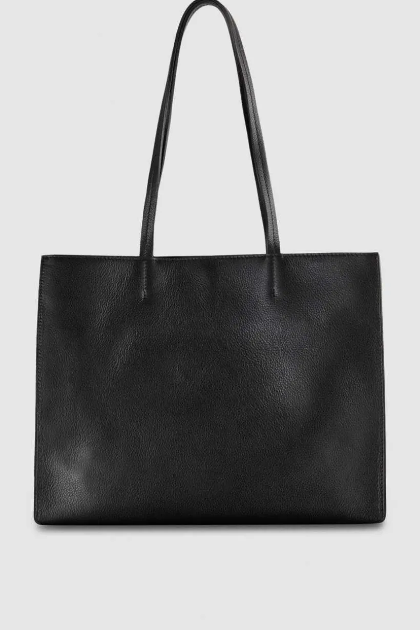 Torba typu shopper z międlonej skóry