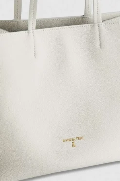 Torba typu shopper z międlonej skóry