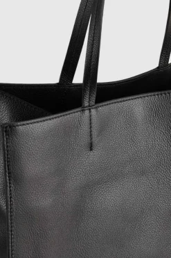 Torba typu shopper z międlonej skóry
