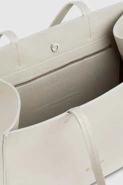 Torba typu shopper z międlonej skóry