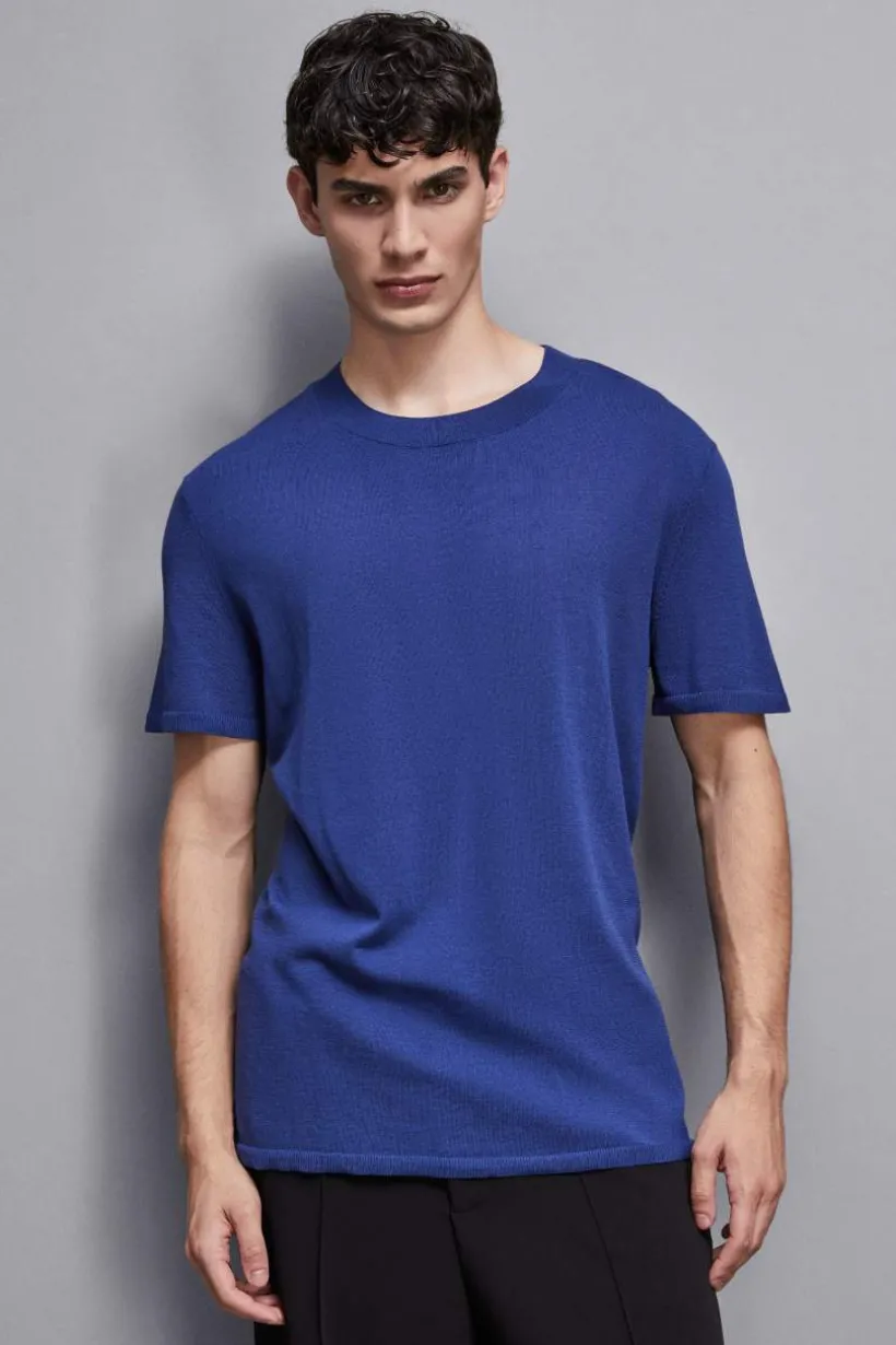 T-Shirt boxy z dzianiny