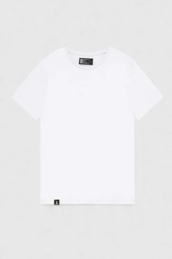 T-shirt slim fit z dżerseju z lyocellu i bawełny