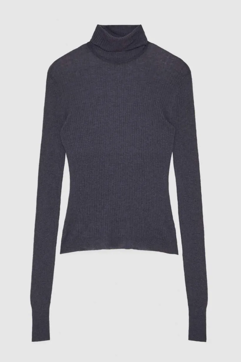 Wełniana bluzka slim fit Essential