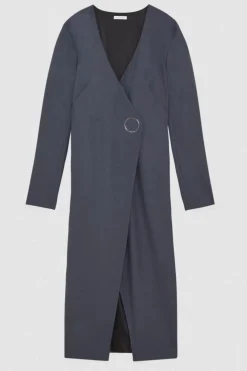 Wełniana sukienka slim fit Essential