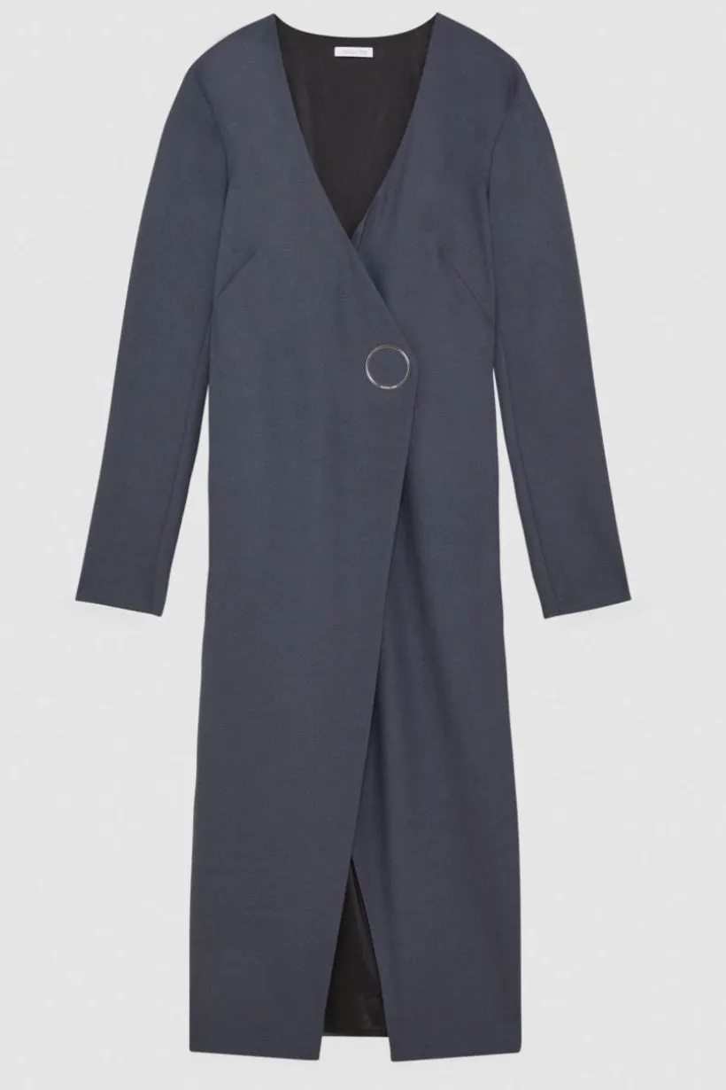 Wełniana sukienka slim fit Essential
