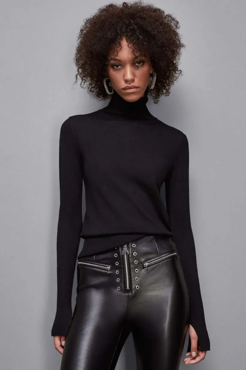 Wełniany golf slim fit