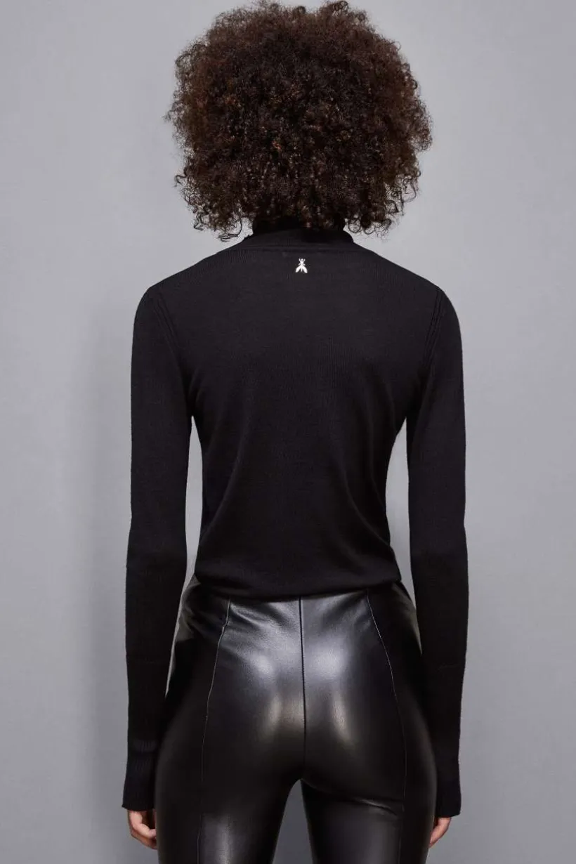Wełniany golf slim fit